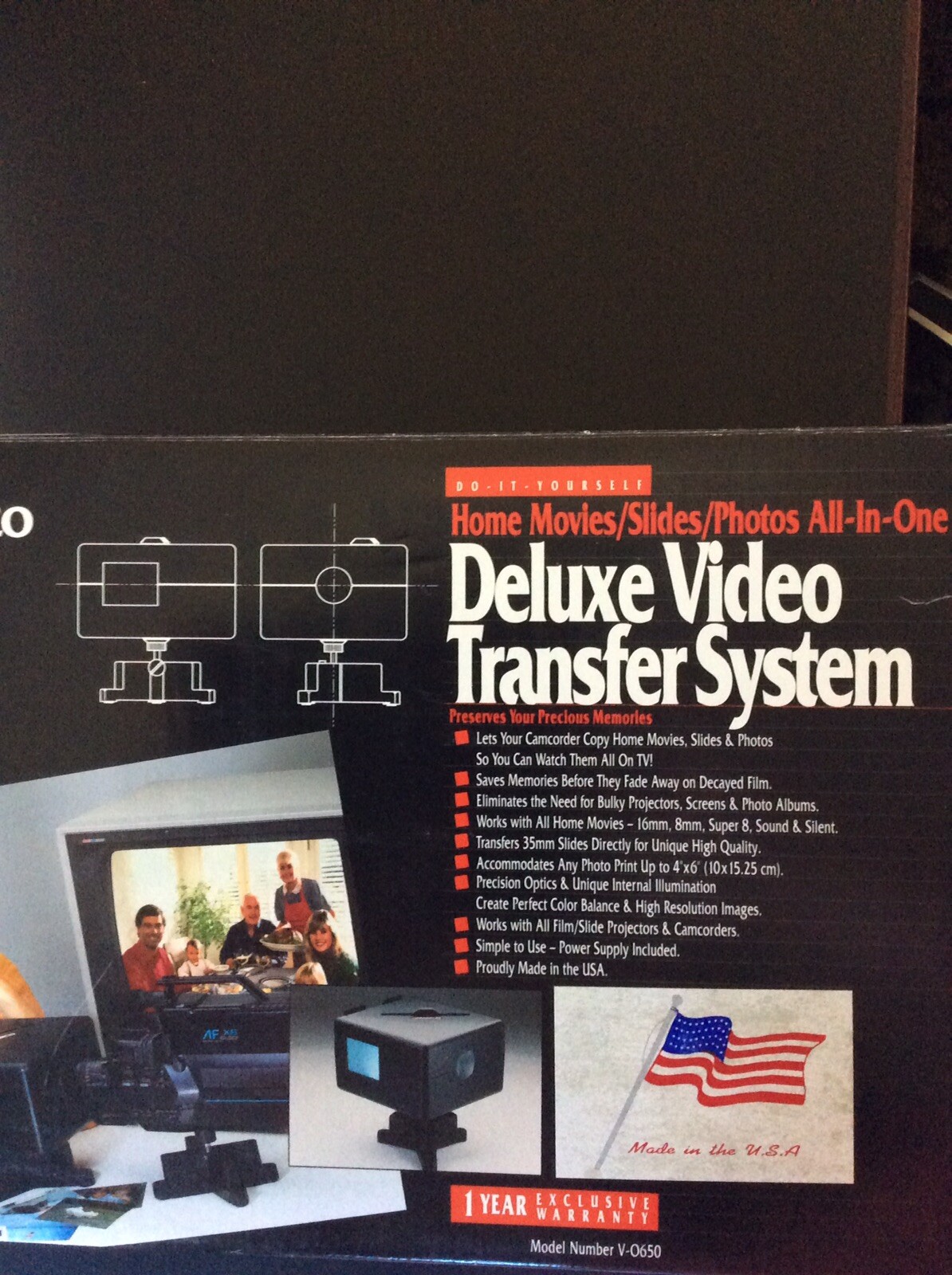 AMBICO V-O650 Deluxe Video Transfer System Home Movies/Slides/Photos All-In-One