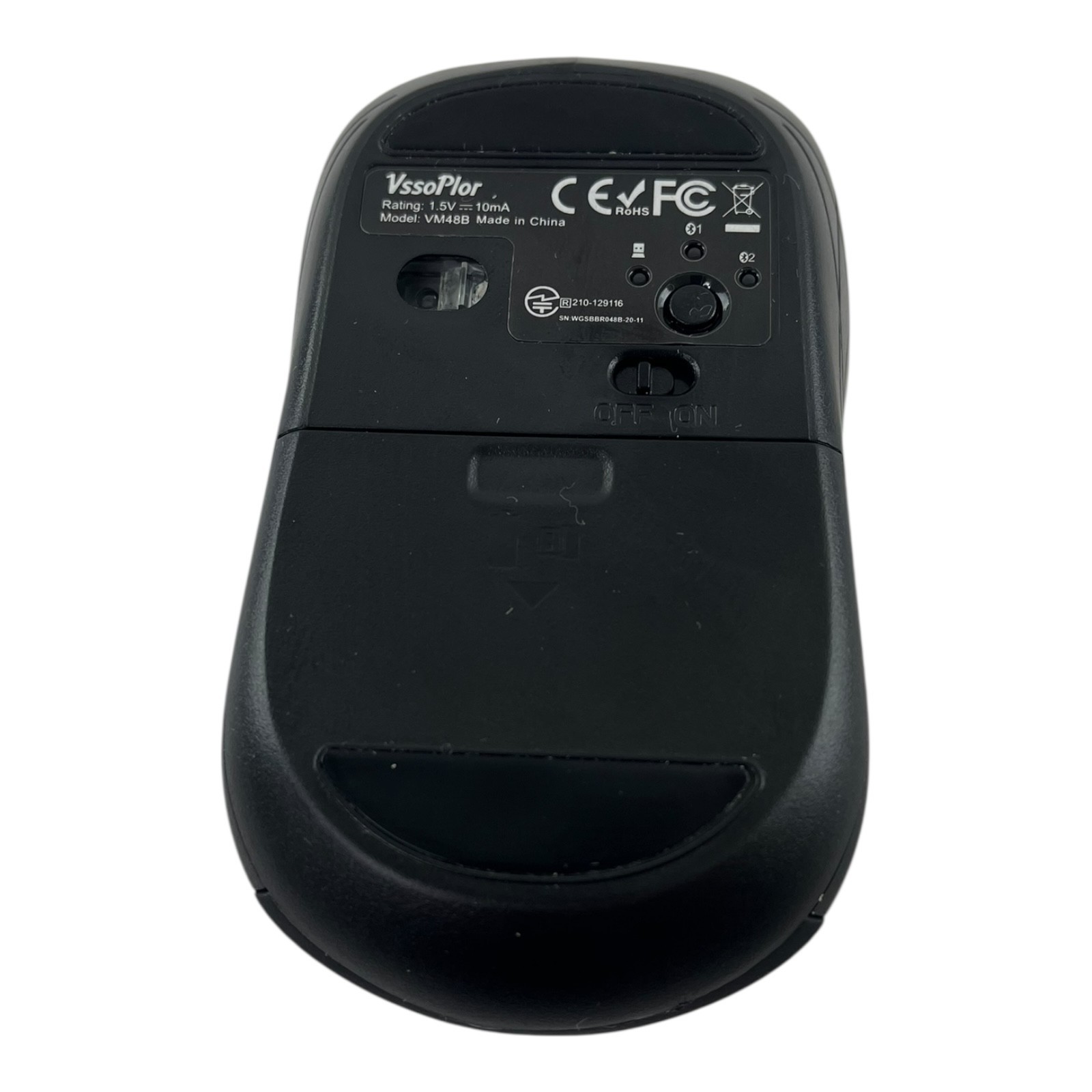 VssoPlor Wireless Black Mouse Model VM48B