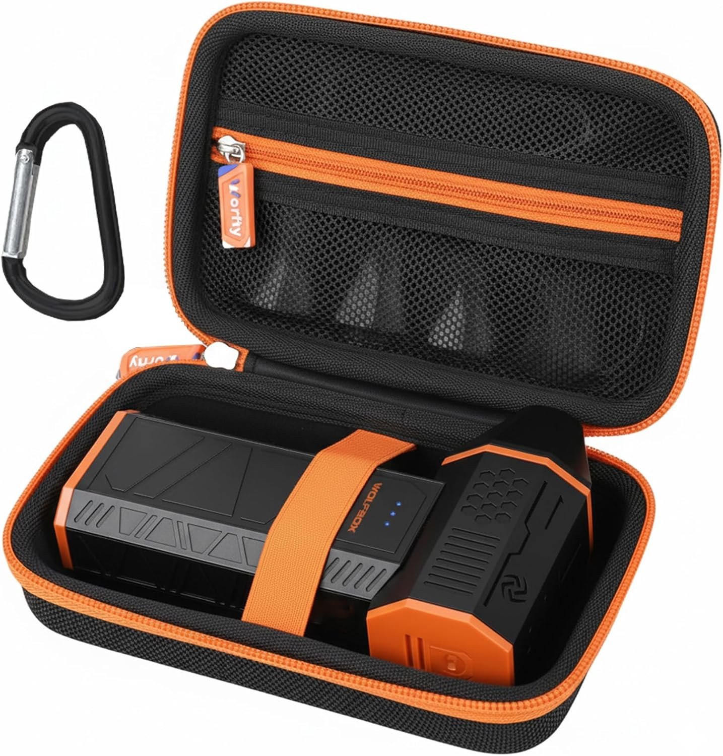 Hard Travel Case for Electric Air Duster MegaFlow 50 MF50 MF60 Black Orange