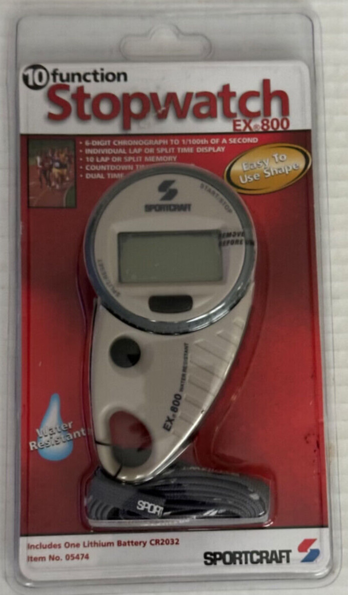 New in Package: 10 Function Stopwatch & Timer. Sportcraft EX 800 (Free Shipping)