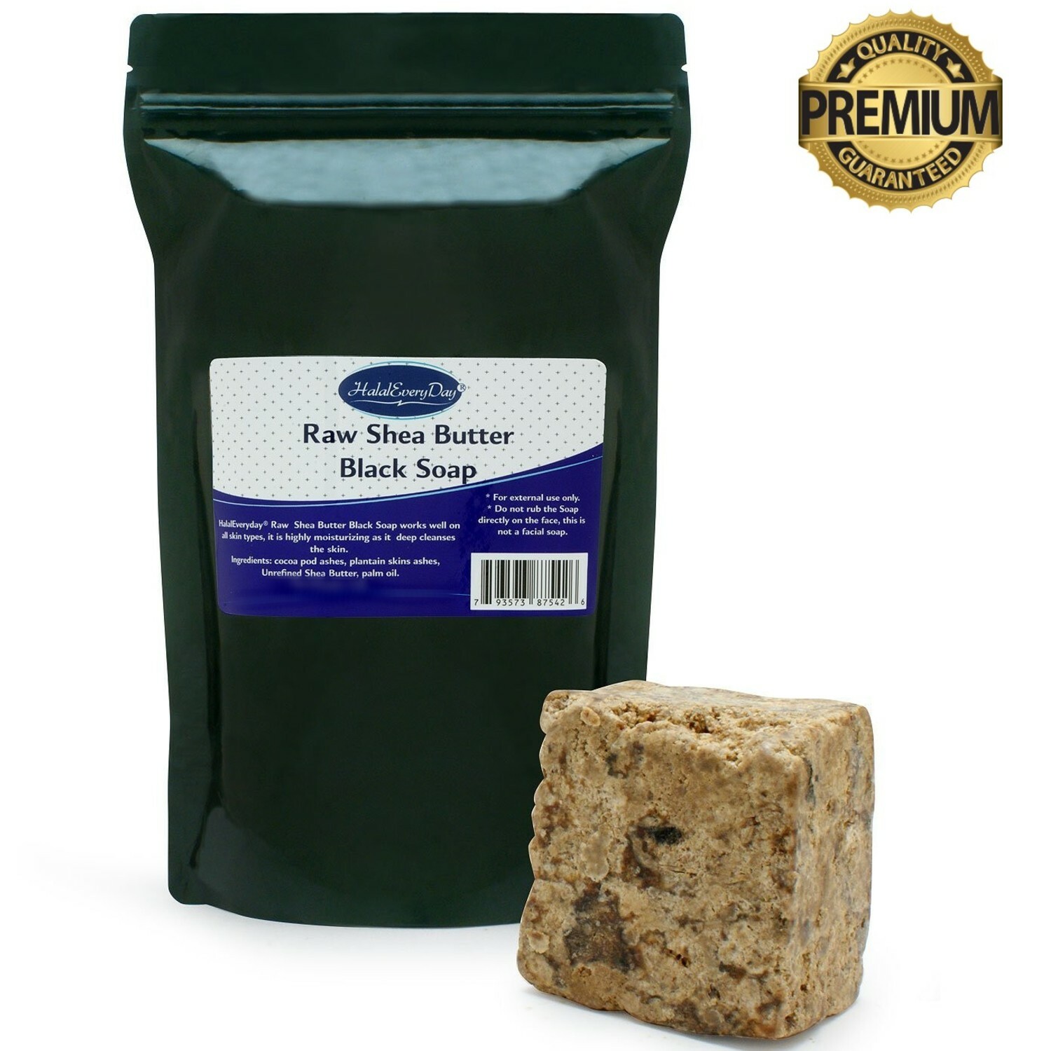 Raw African Black Soap + SHEA BUTTER Organically Sourced Unrefined Natural Ghana