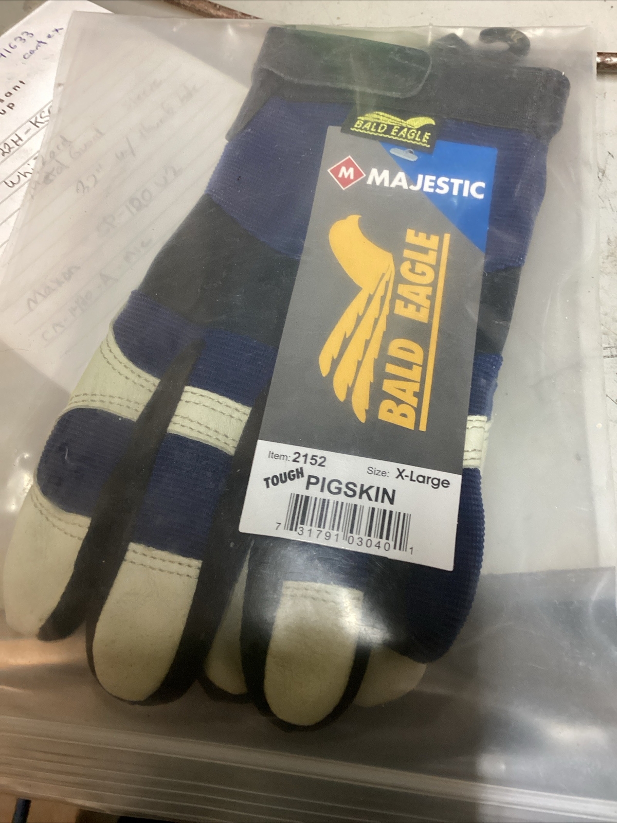 Majestic Glove Bald Eagle Mechanics Glove Xl-Large