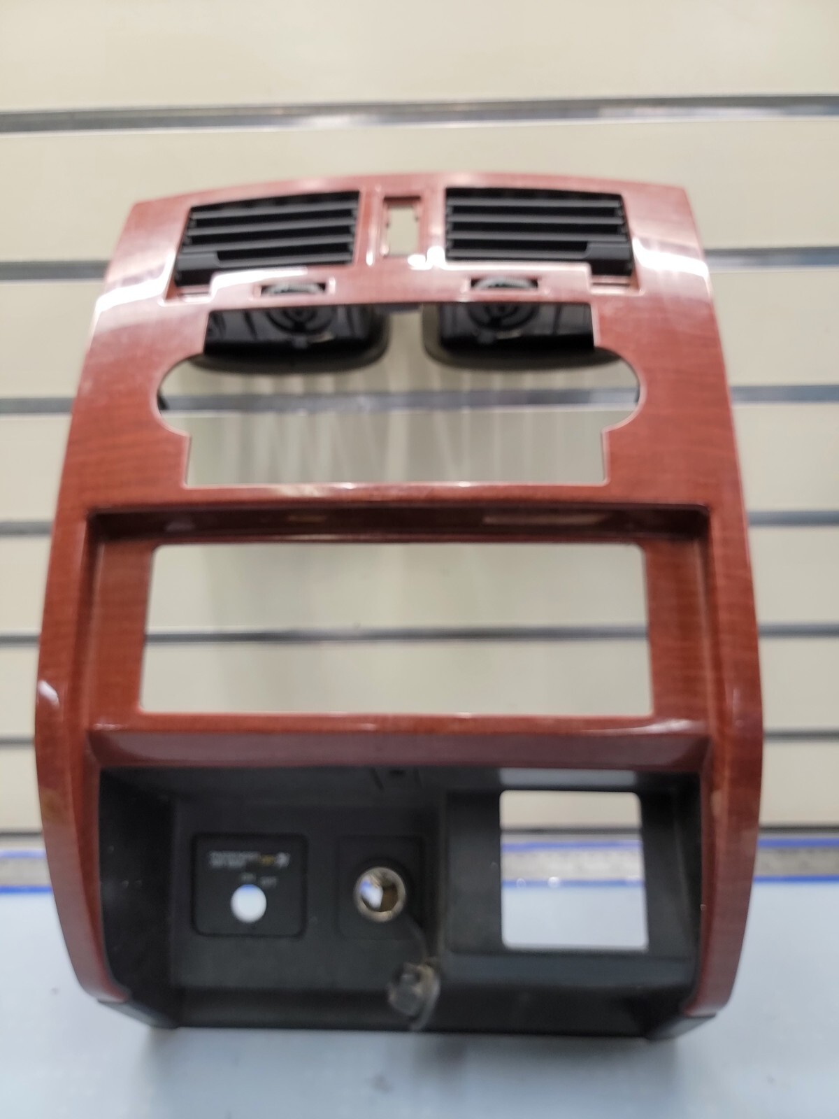 🔥05-07 Dodge DAKOTA Center Dash RADIO BEZEL Heater A/C Vents Trim WOODGRAIN B12