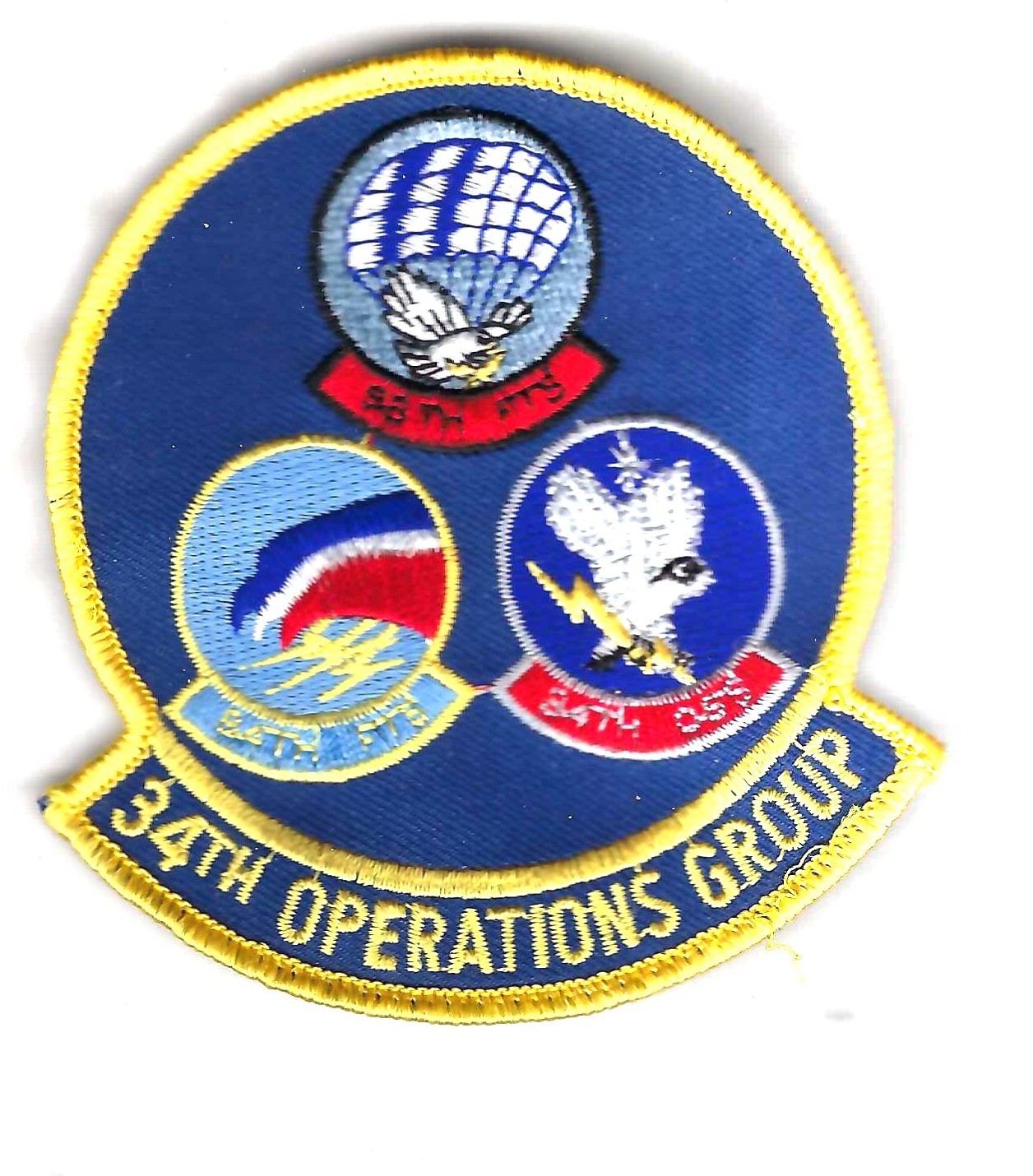 PATCH USAF 34TH OPERATIONS GROUP GAGGLE USAF ACADEMY            B8-1