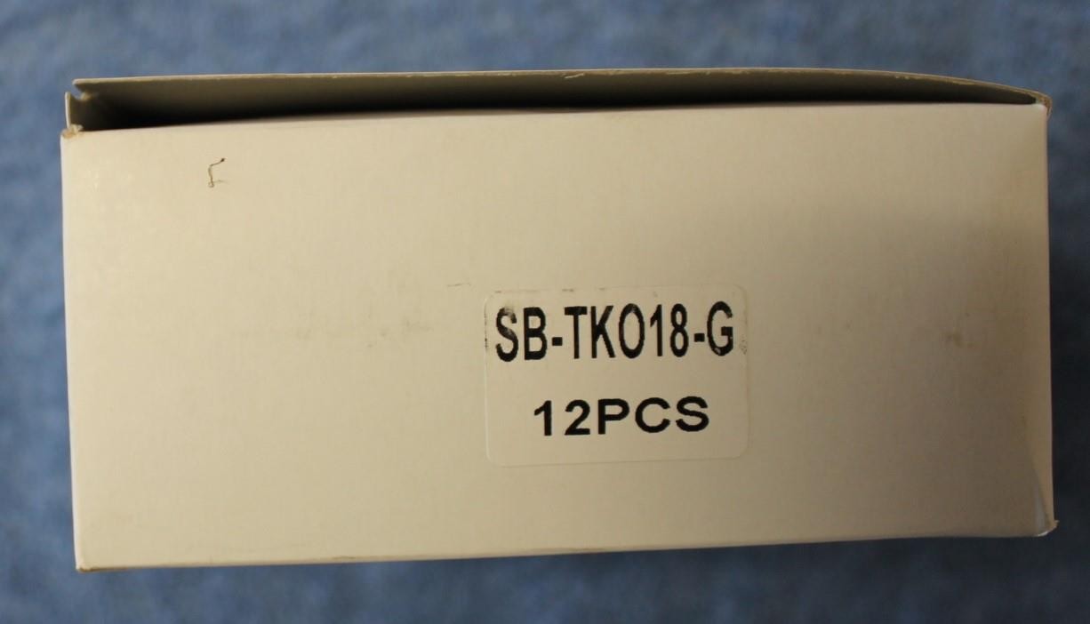 12 PKGS(TWELVE!) South Bend TKO18-G Techny Spinner 1/8 OZ #4 Brass Blade NEW!!