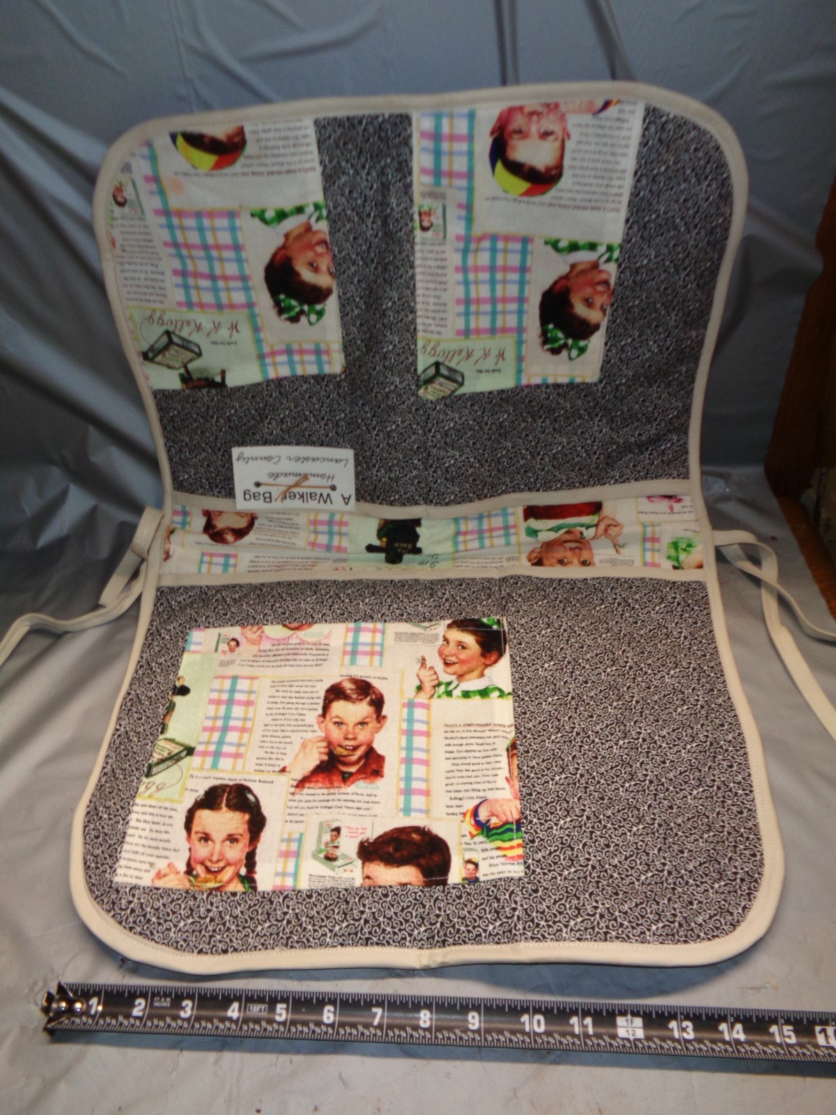 Handicap Walker Accessory Tote Bag - Hand made in Lancaster County PA