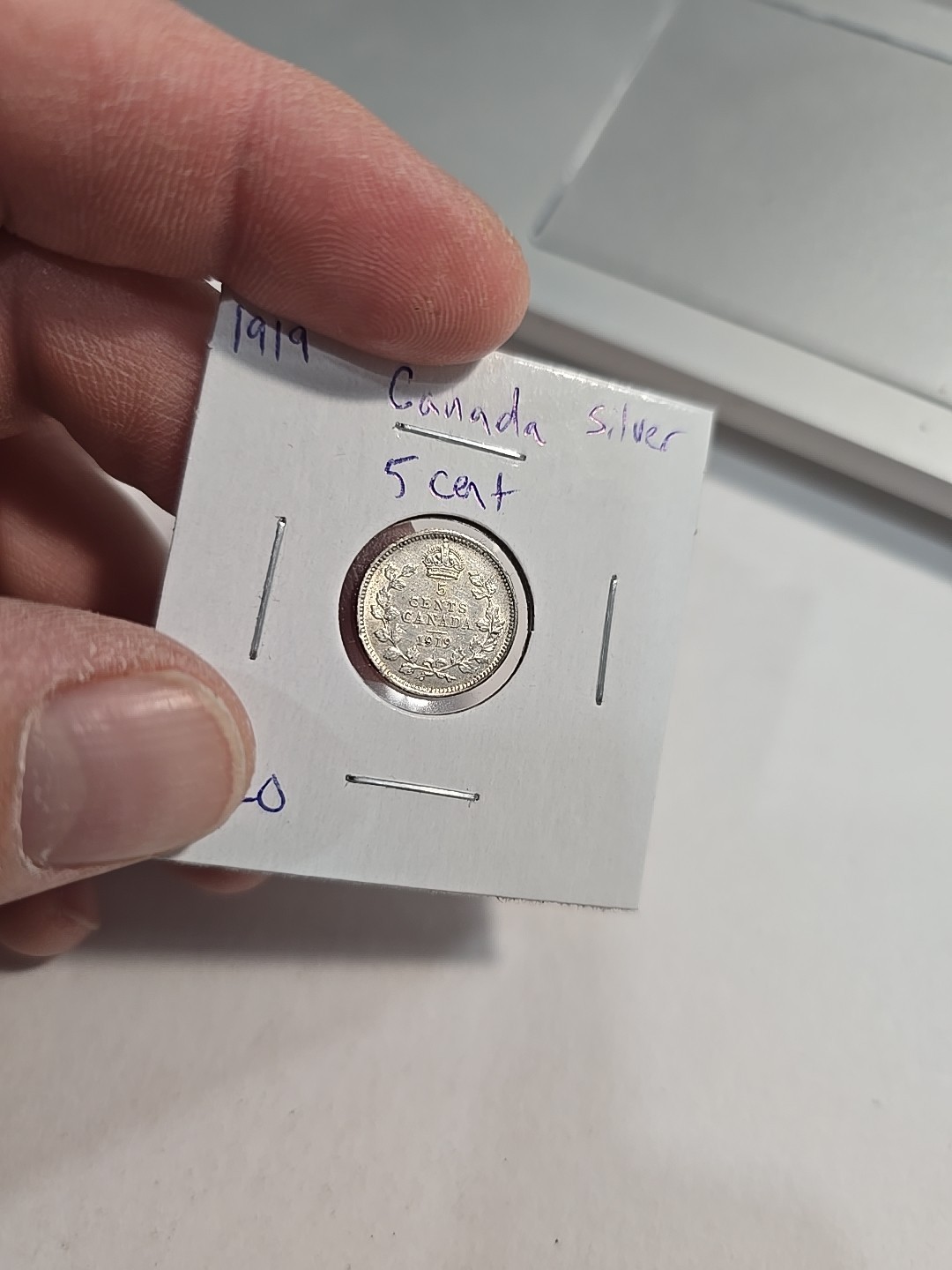 1919 Canada 5 Cent Silver