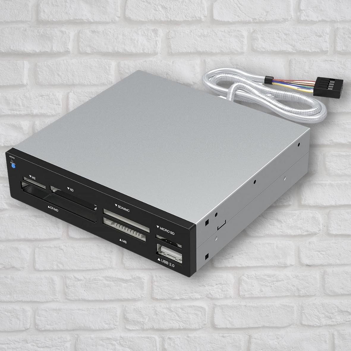 74-in-1 3.5-inch Internal Flash Media Card Reader/writer with USB Port