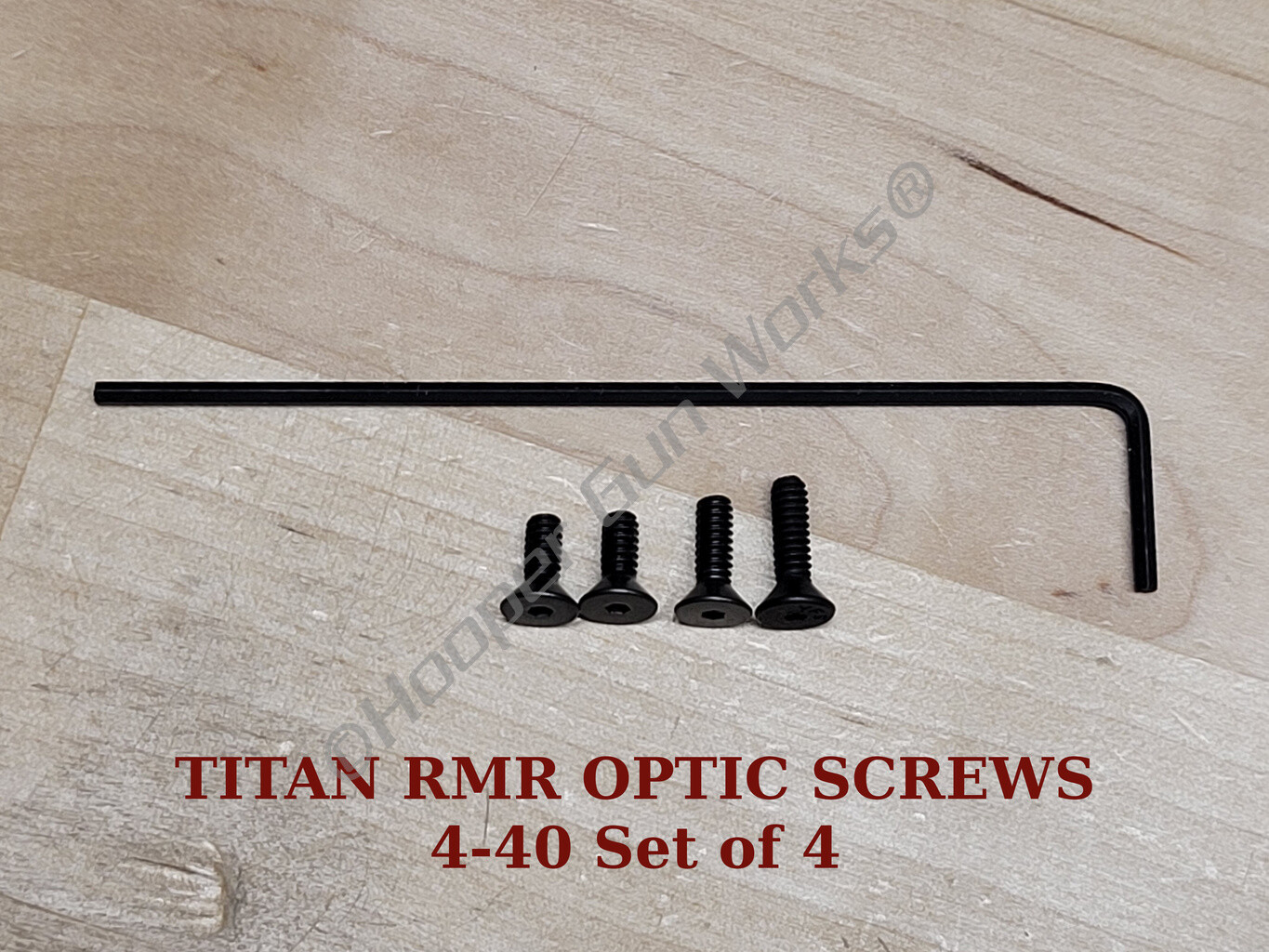 4-40 Black RMR Optic Screws for HGW Titan Glock Slides 17 19 26 20 21 34 43 48
