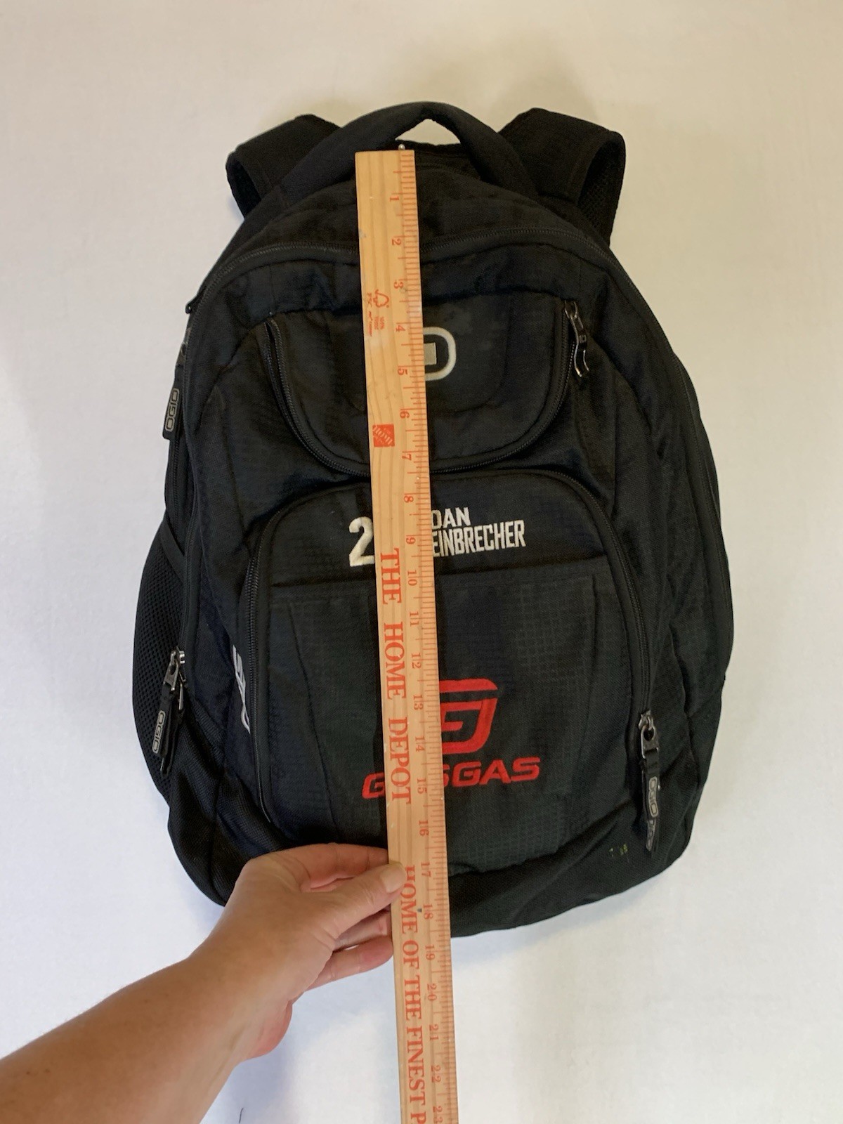 GASGAS OGIO Team Backpack, Black Embroidered Excelsior Motocross