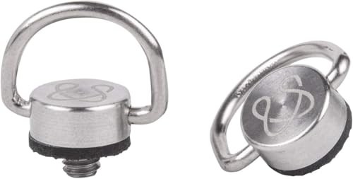 Stainless Steel D Ring Screw Adapter for Camera Strap, Fixing Screw Set of 4