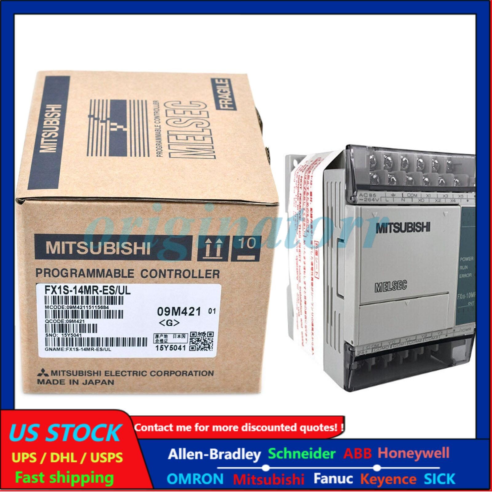 New In Box MITSUBISHI FX1S-14MR-ES/UL (FX1S14MRESUL) Programmable Controller