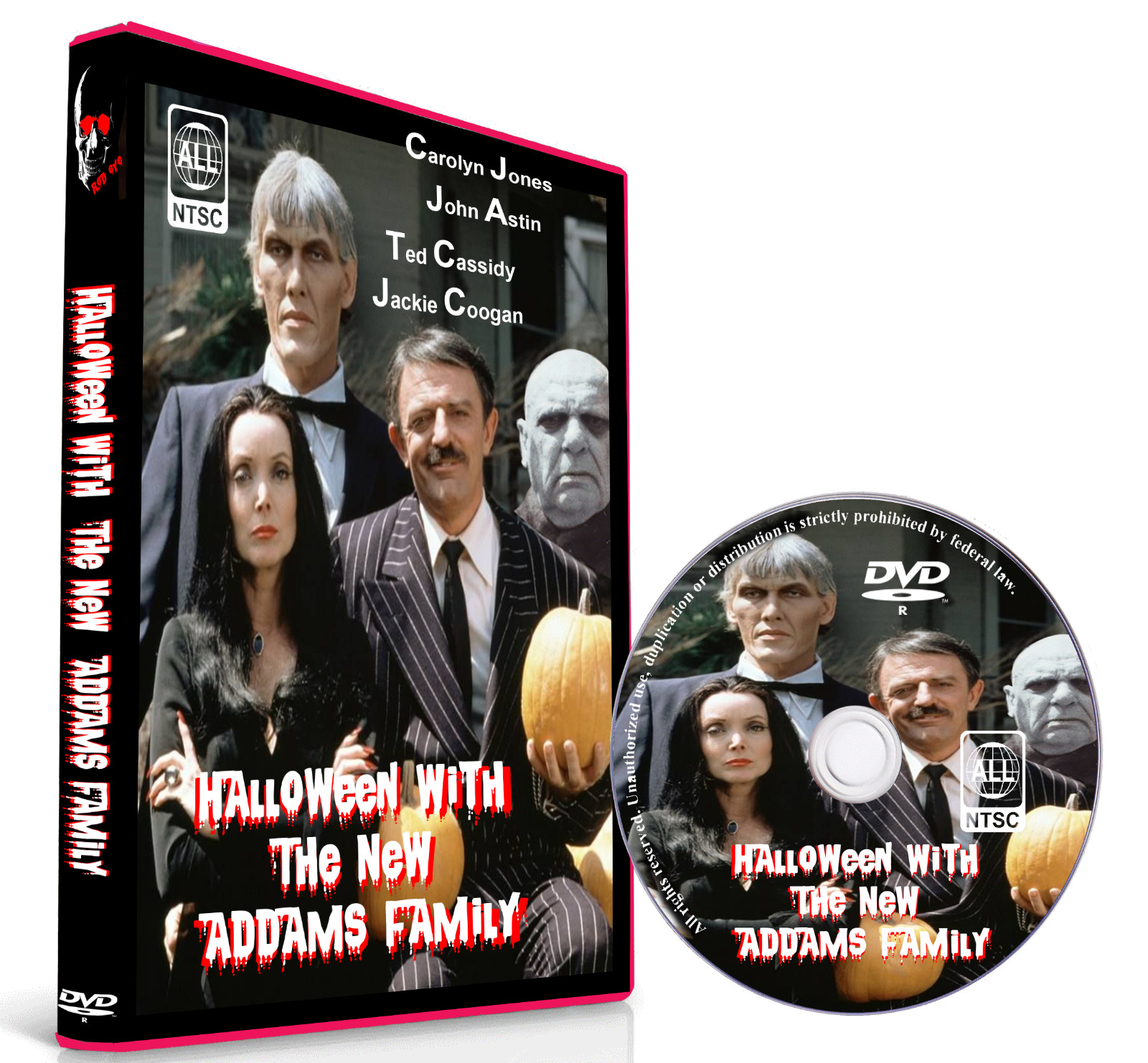 HALLOWEEN WITH THE NEW ADDAMS FAMILY / 1977 - JOHN ASTIN / CAROLYN JONES