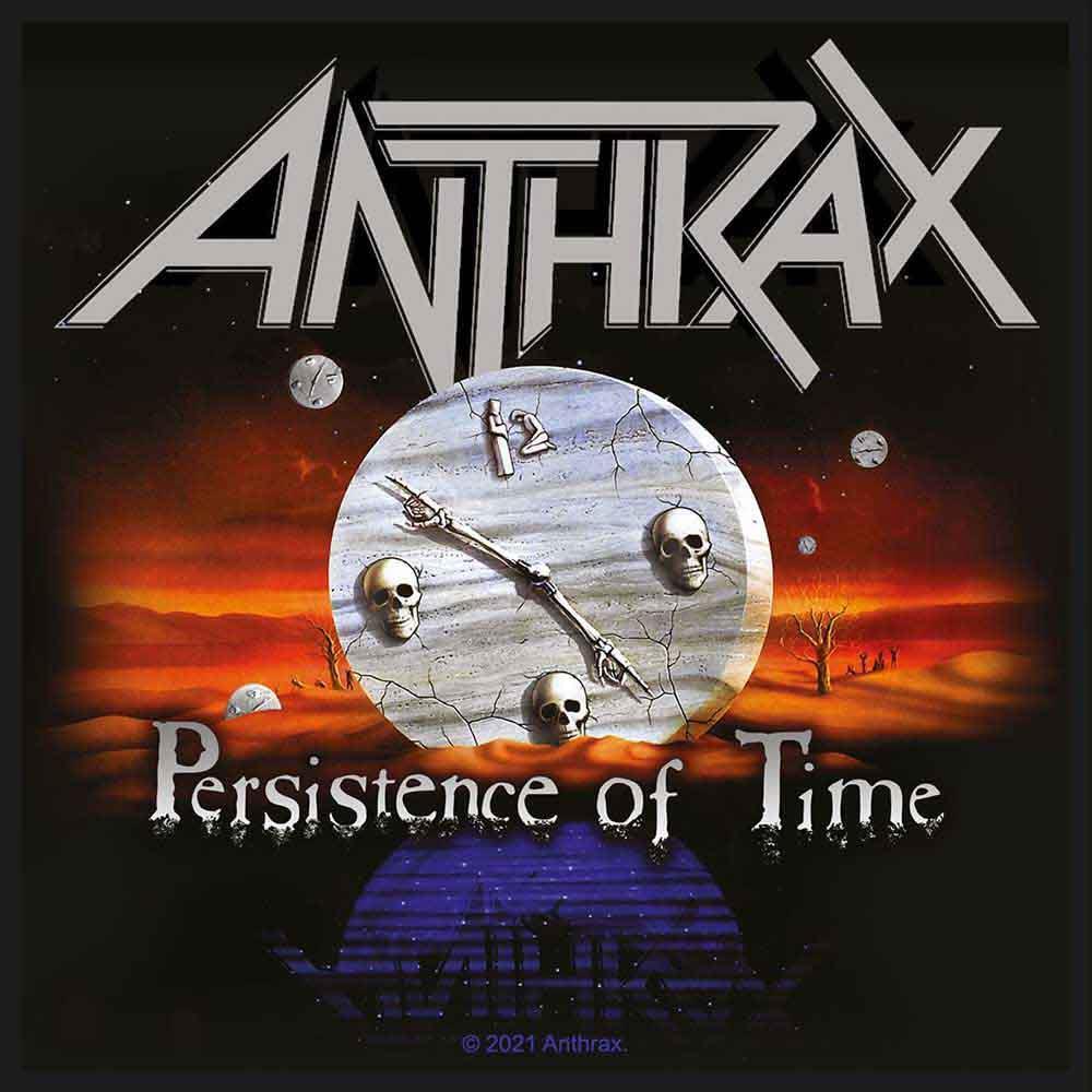 OFFICIAL LICENSED - ANTHRAX - PERSISTENCE OF TIME SEW-ON PATCH THRASH