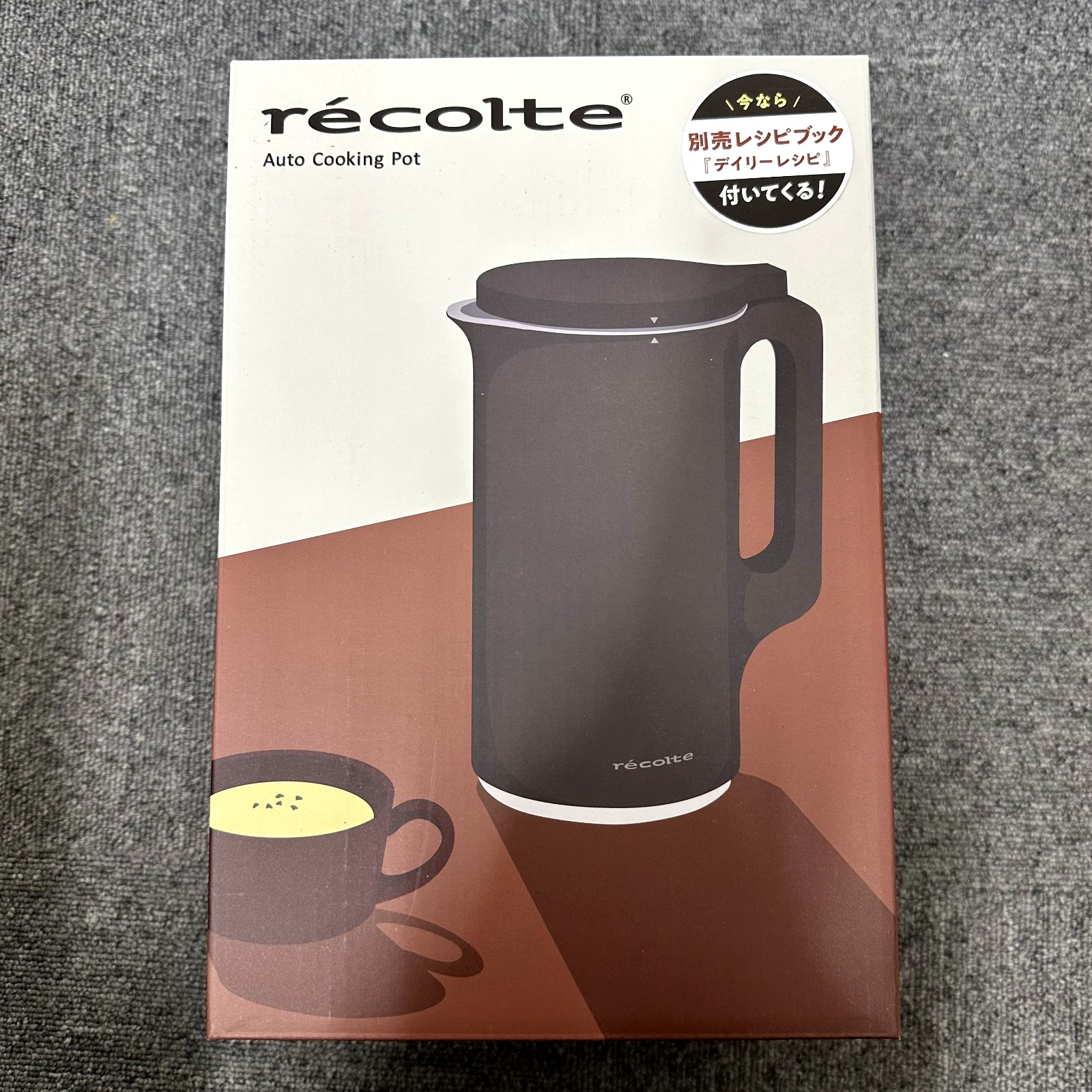 Recolte Auto Cooking Pot RSY-2 Natural Black Soup Maker AC100V 600ml NEW JAPAN