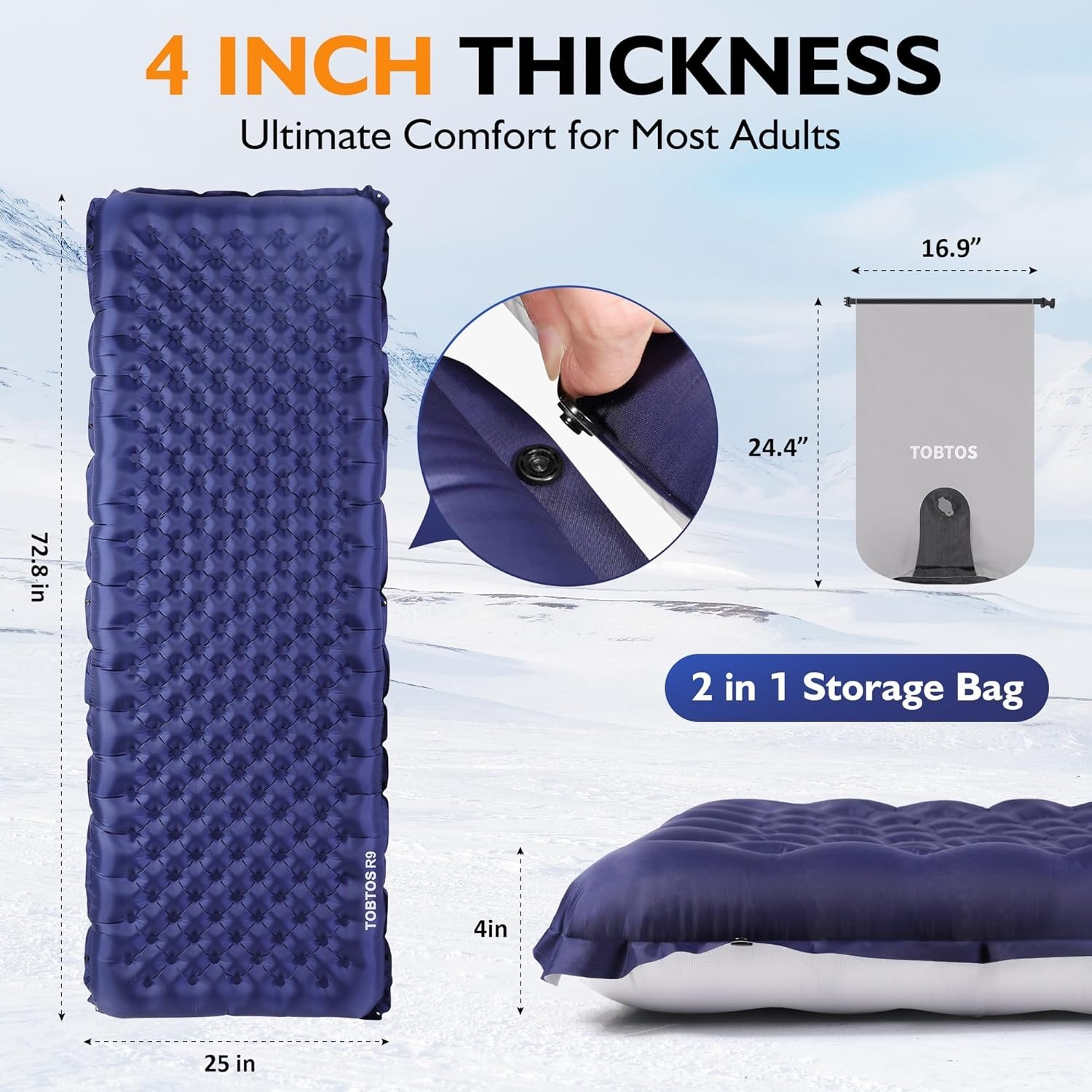 Inflatable Camping Mattress Pad
