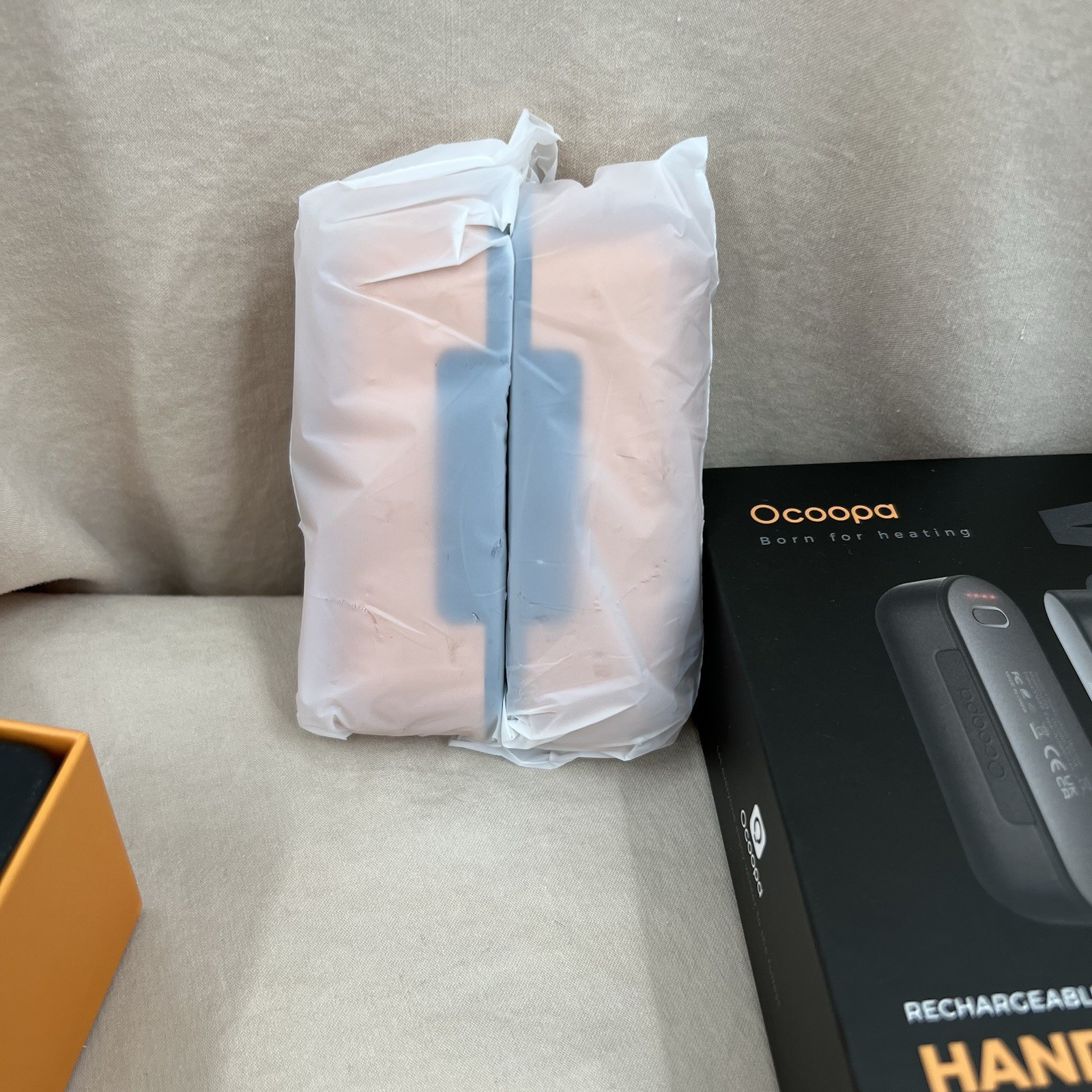 Ocoopa Rechargeable Hand Warmers Orange Black Union Series Magnetic 4 Settings