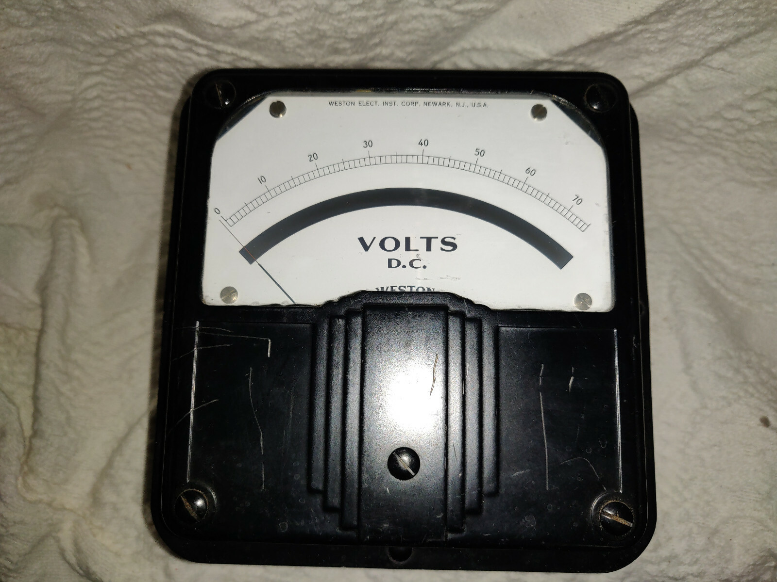 Vintage Weston Voltmeter Model 921 Panel Meter 300 Volts DC
