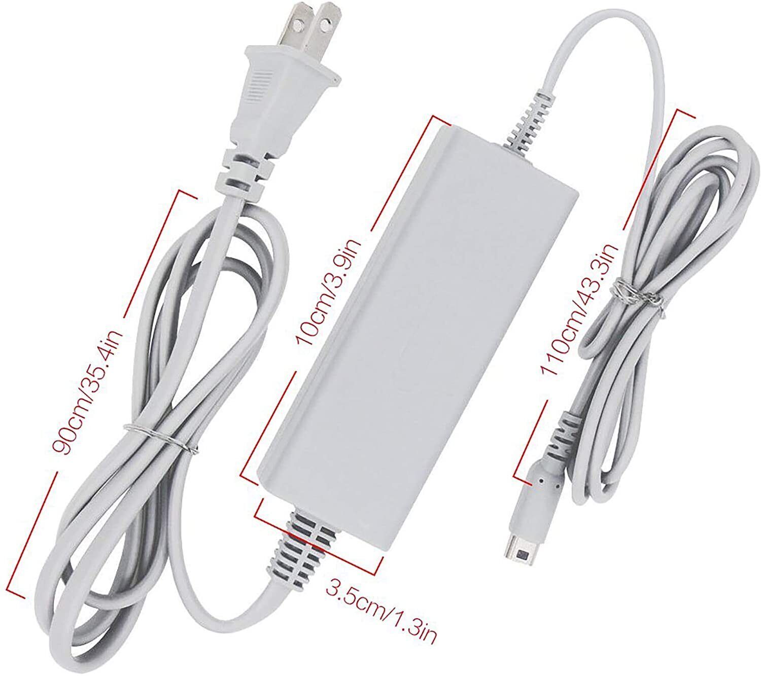 Replacement AC Adapter Power Charger Cable For Wii U Gamepad Remote Controller