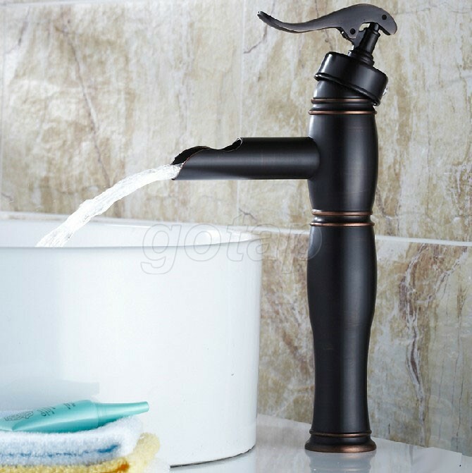 NEW "Water Pump Look" Style Brass Bathroom Vessel Sink Faucet Mixer Tap Ghg013
