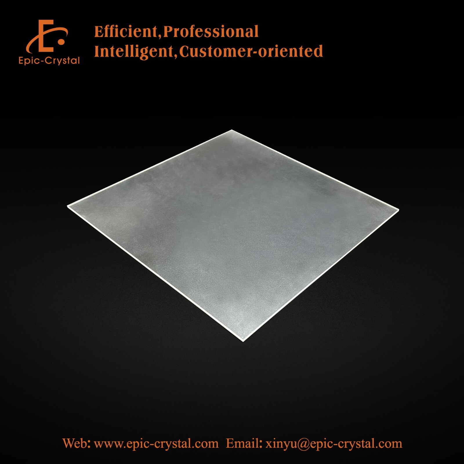 PS; Plastic scintillator    2sides polished 50x60x1mm  scintillation crystal