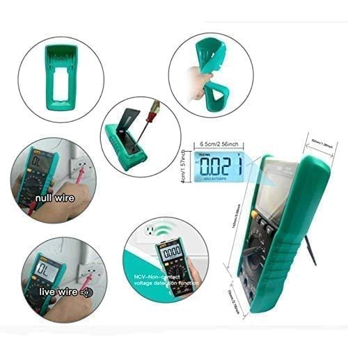 Auto-Ranging Digital Multimeter with Dual Waveform Generator, True RMS, NCV,