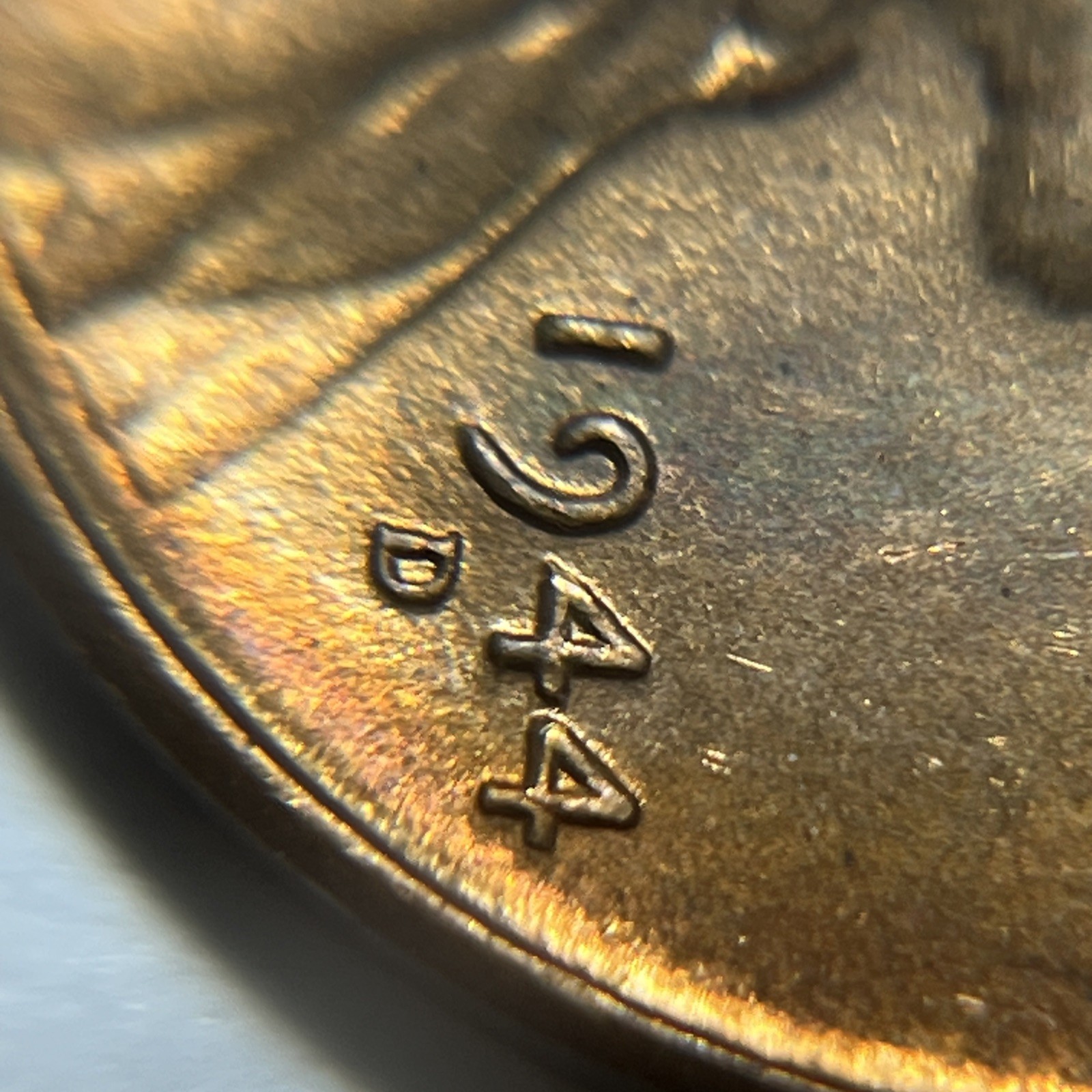 1944 D/D Wheat Penny Errors DDO Die Clash Uncirculated