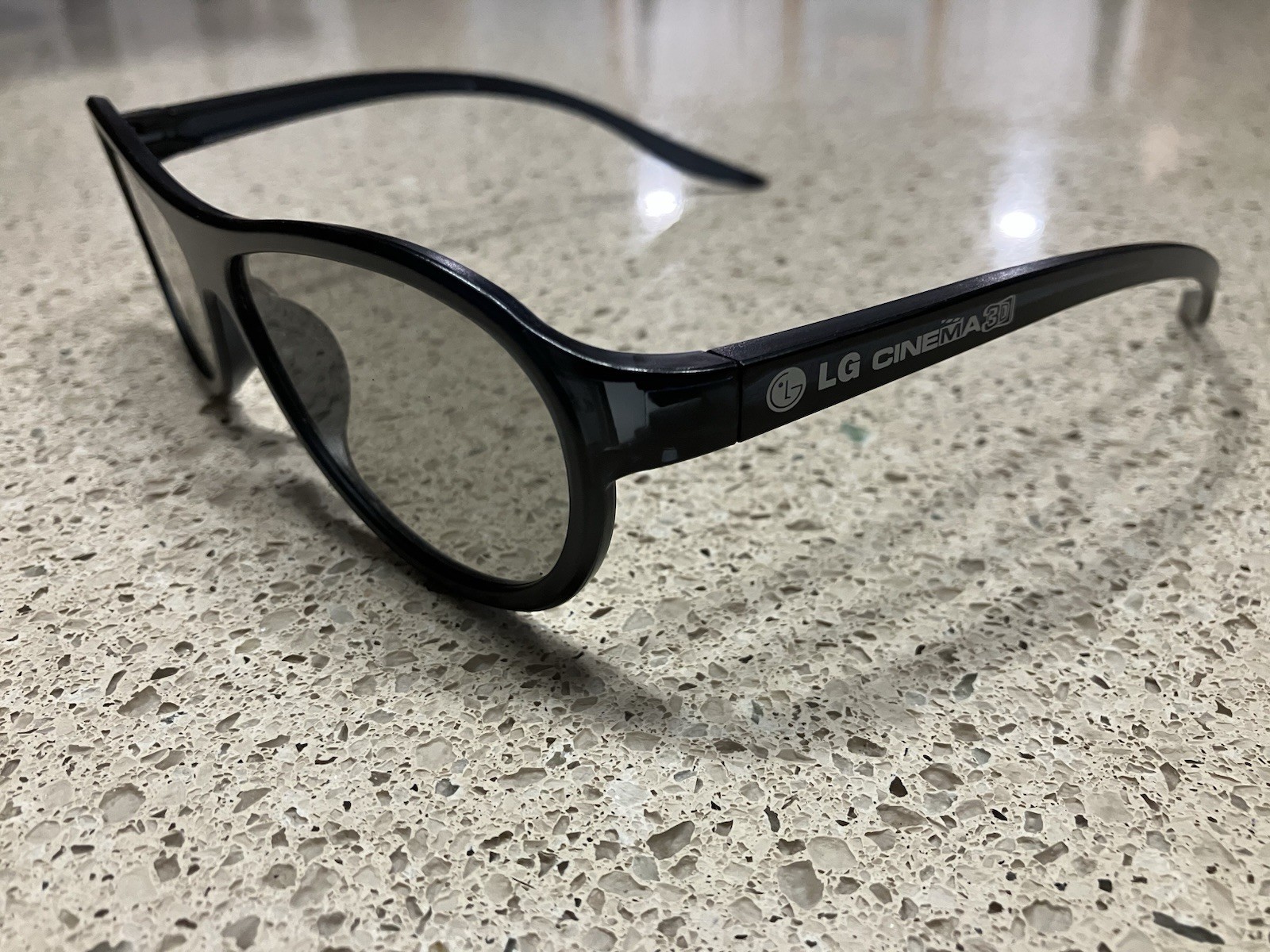 LG Cinema 3D Glasses Black Frames. Passive Technology 3D