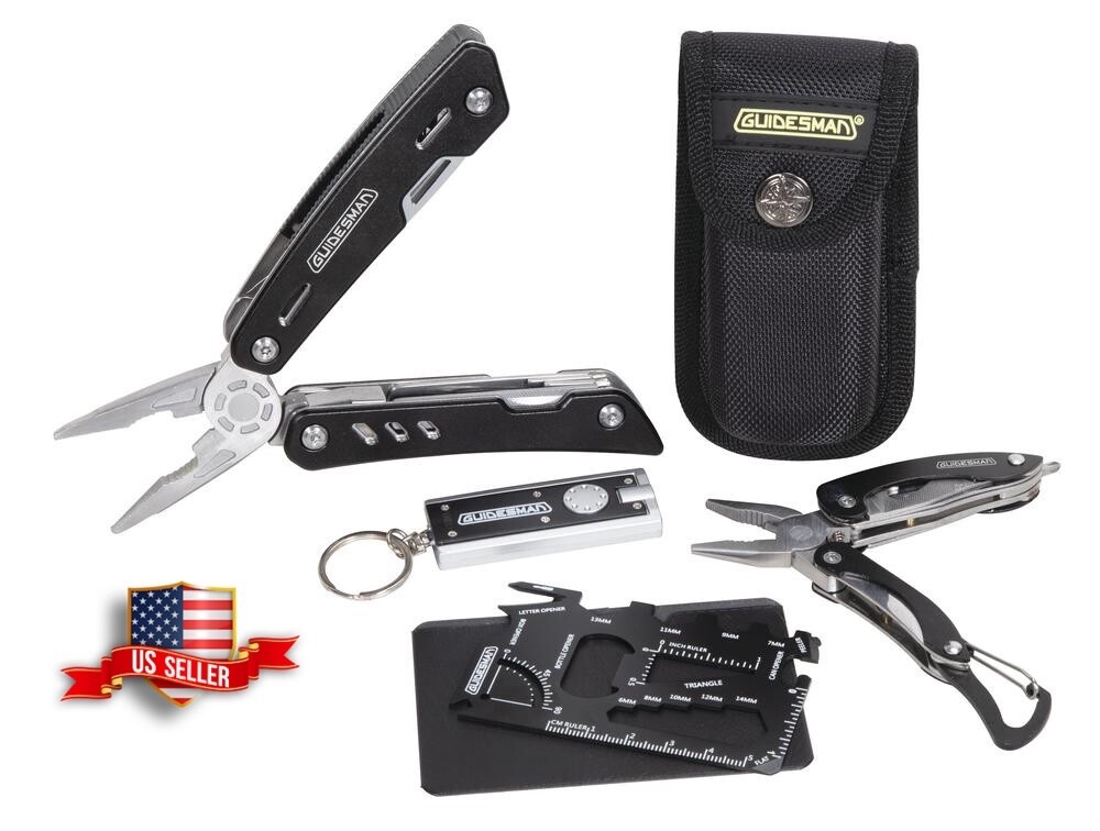 Guidesman 4-Piece Multi-Tool Combo- NIB w/Case 4 Convienent & Useful Tools