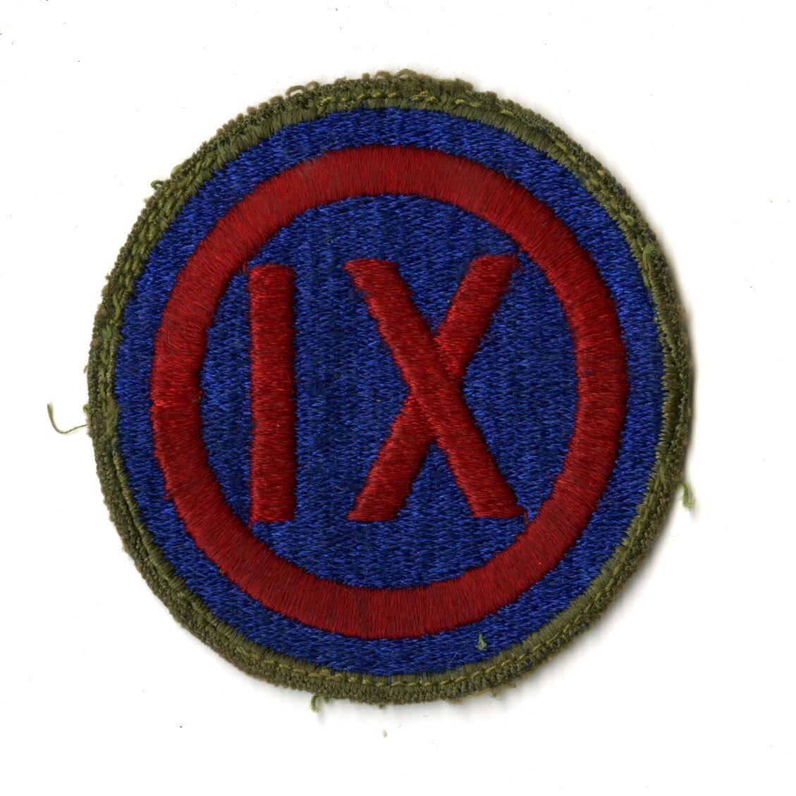 IX Corps Greenback OD Border Patch WWII Original Pacific