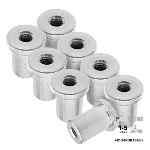 Thread Long Weld-On Nut Threaded Stepped Female Weld Nut Steel Chassis 1/2"-13