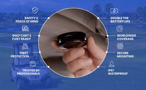 Waterproof GPS Tracker for Golf Carts | Hidden Real-Time GPS Tracking Device