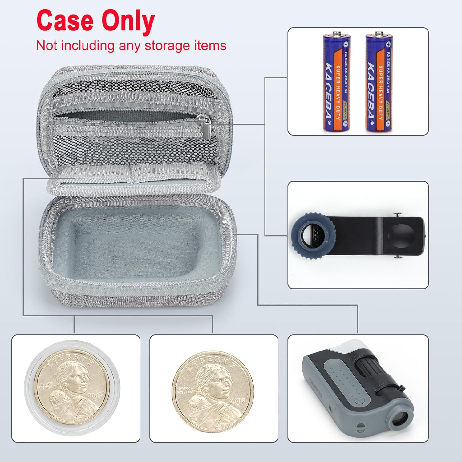 Microscope Case for Carson Microbrite plus 60X-120X LED Lighted Pocket Micros...
