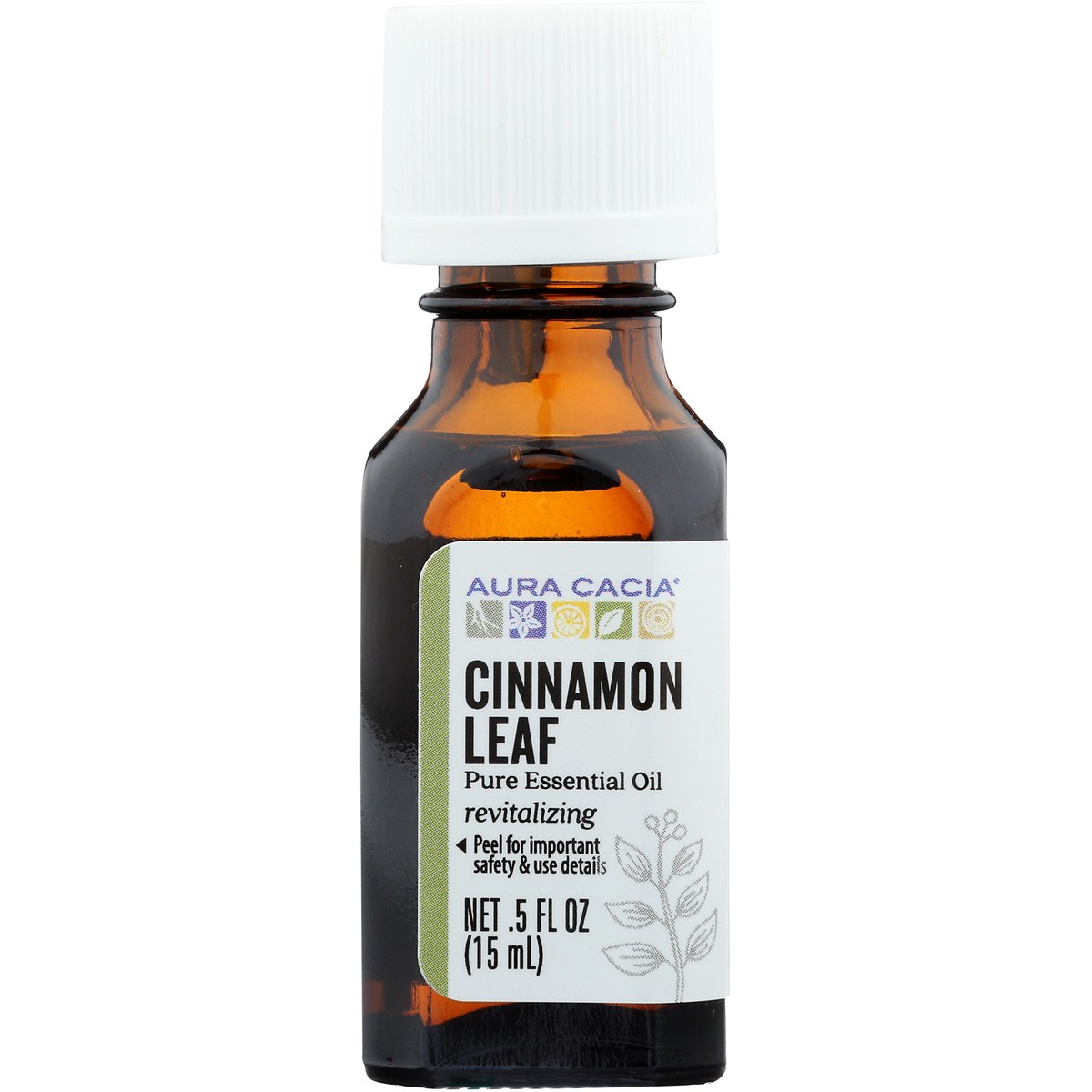 Aura Cacia Pure Essential Oil Cinnamon Leaf Revitalizing