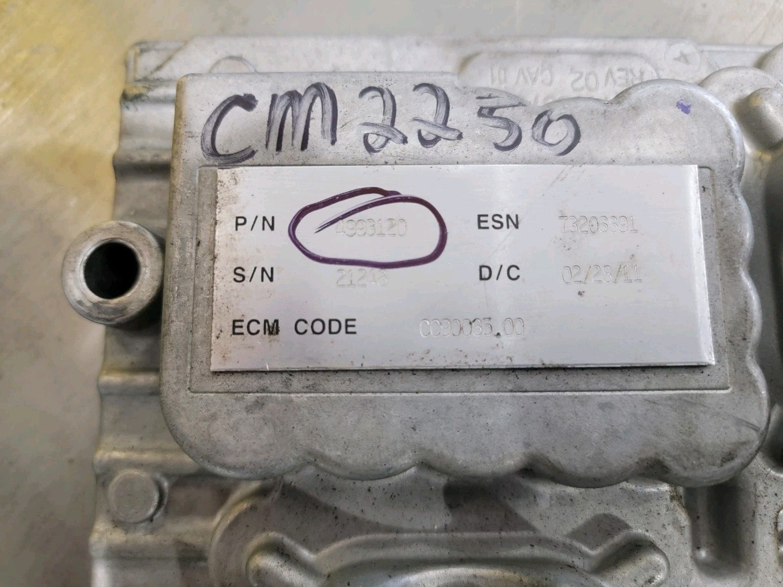 Cummins CM2250 ECM 4993120