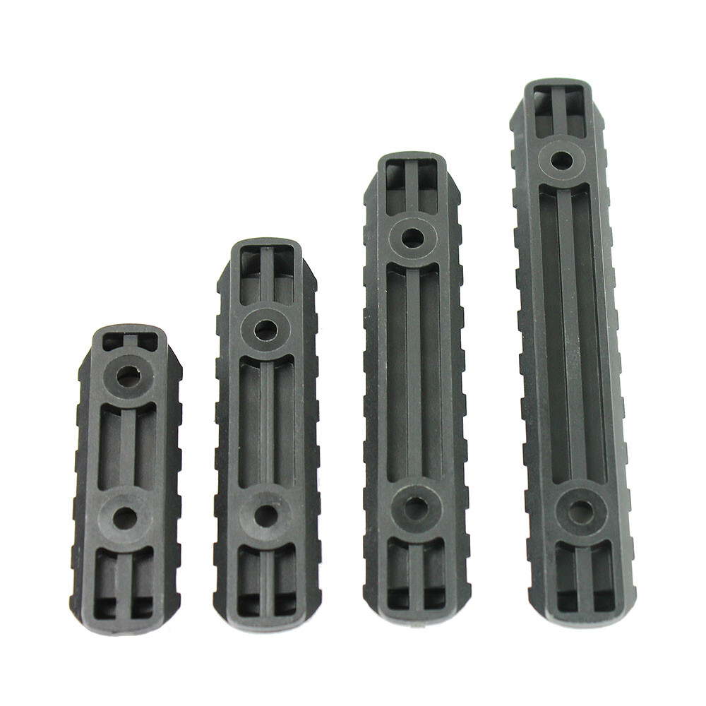 Polymer Rail Section Kit for MOE Handguard L5 L4 L3 L2 Sizes 4pcs Rail Black