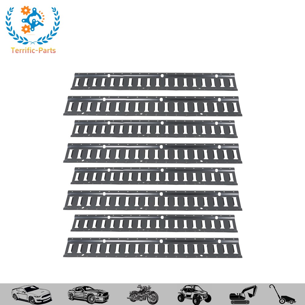 8 Pack Enclosed Trailer Steel E Track Rails Tie Down 3ft Powder-Coated