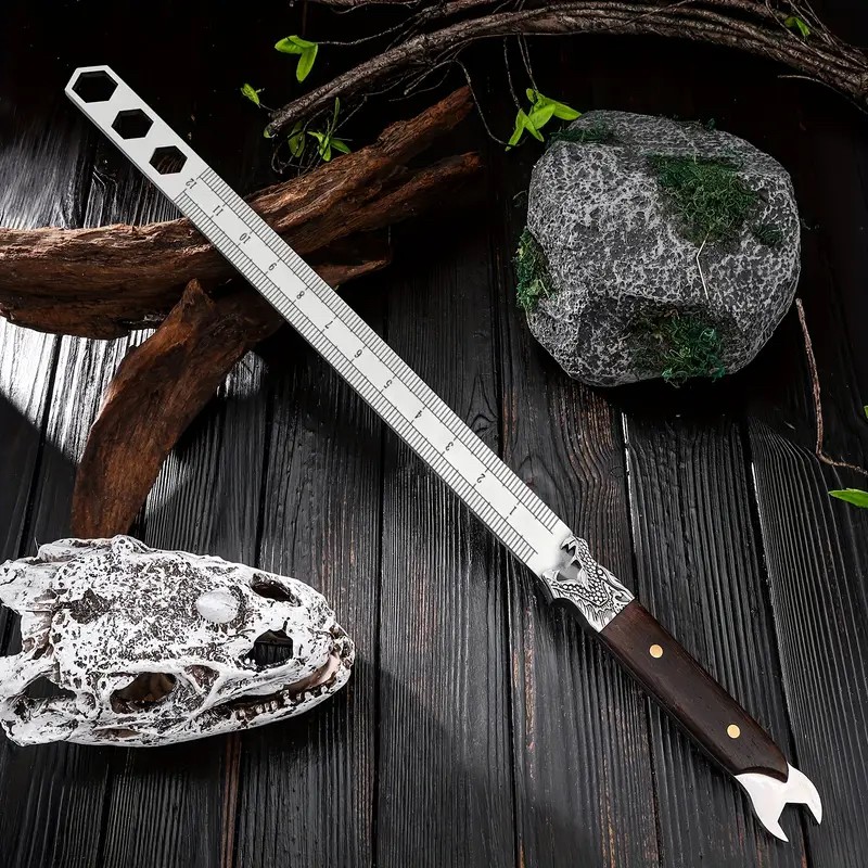 Generic Multi Functional Stainless Steel Ruler,Wrench and Ruler Set