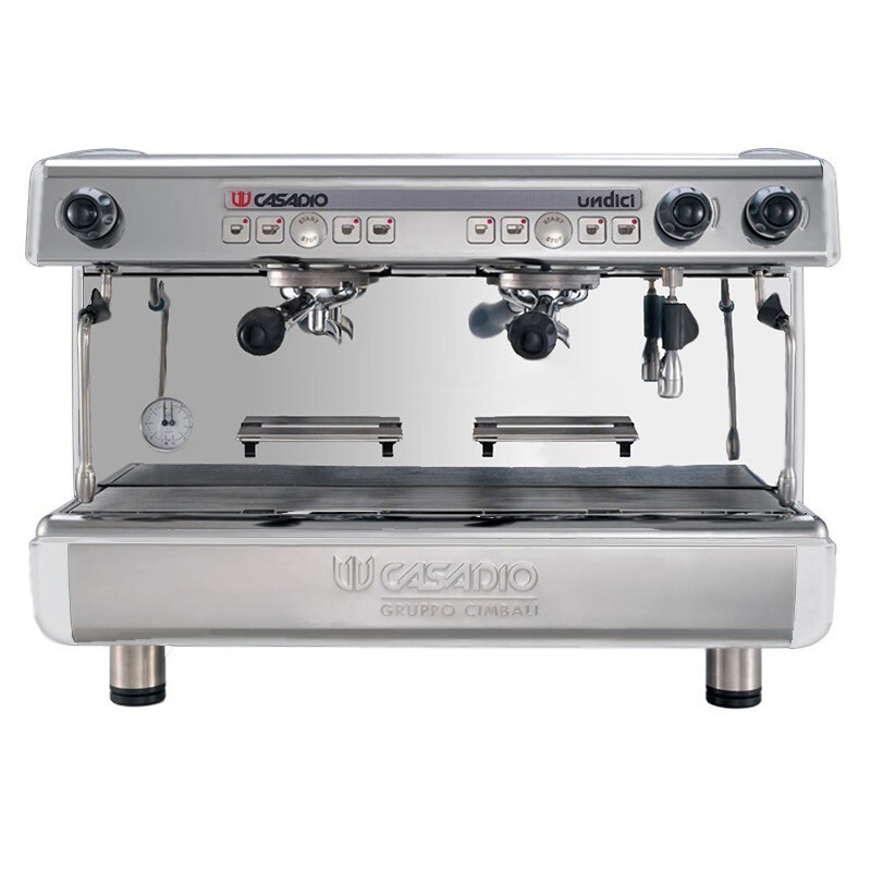 CASADIO UNDICI 2 GROUP BRAND NEW WHITE & STAINLESS ESPRESSO COFFEE MACHINE MAKER