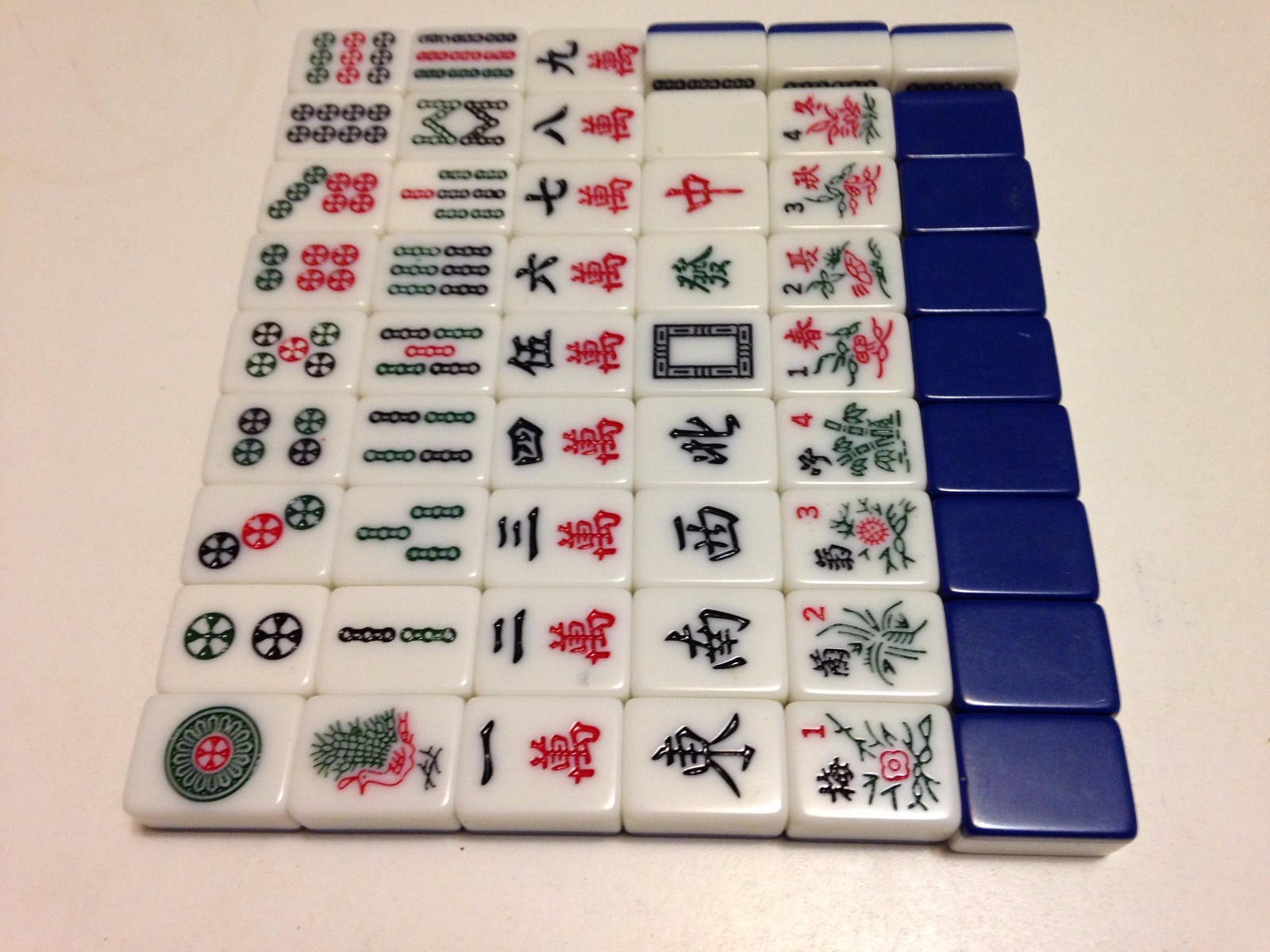 Blue 2-Tone Tiles -Replace/Joker MahJong 1960s_#2