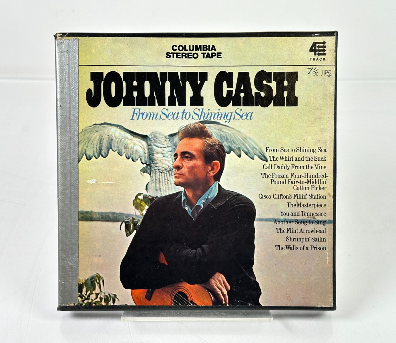 Johnny Cash From Sea To Shining Sea Columbia 4 Track 3 3/4 IPS Reel 7 1/2 CQ 979