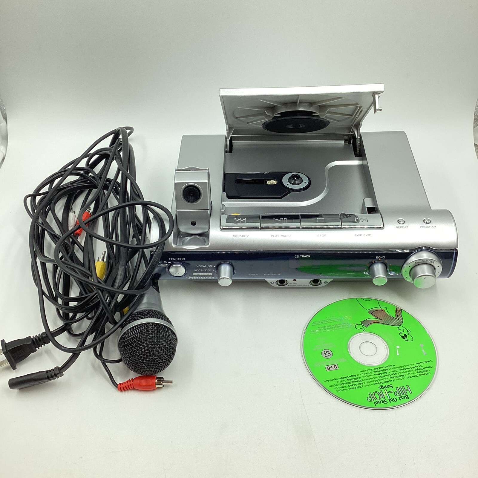 Memorex CD + G Karaoke System w Video Camera MKS8002 With Mic **UNTESTED**