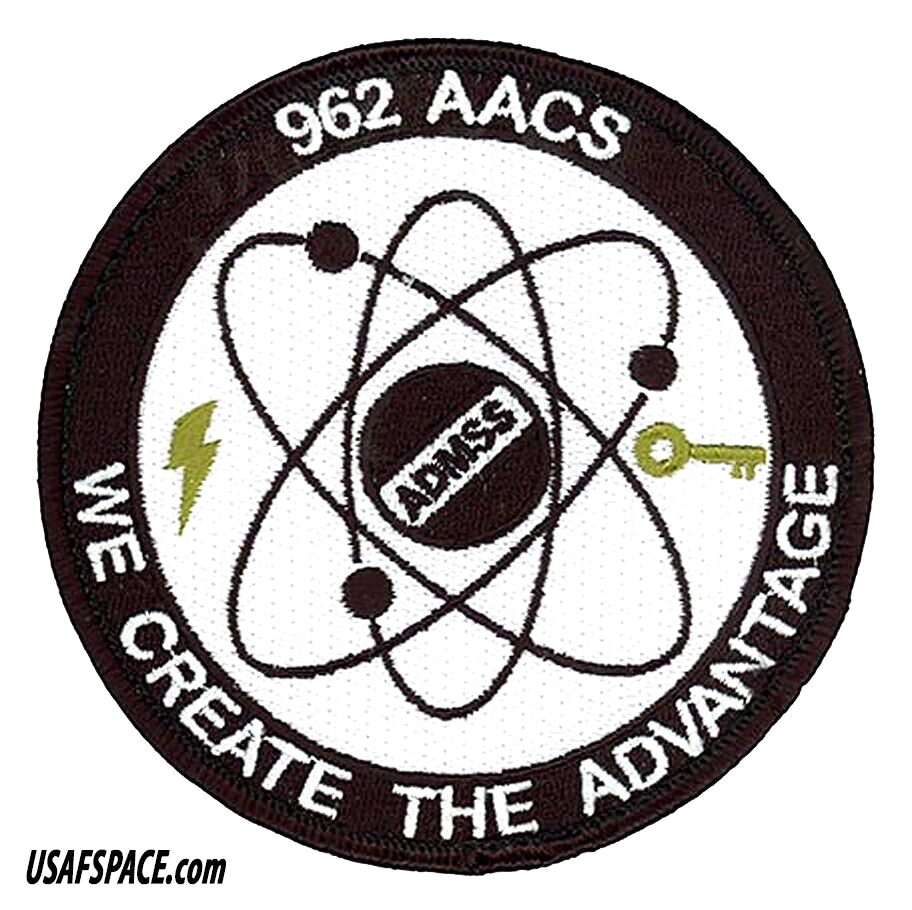 USAF 962nd AIRBORNE AIR CONTROL SQ-E-3 AIRBORNE WARNING & CONTROL SYSTEM PATCH