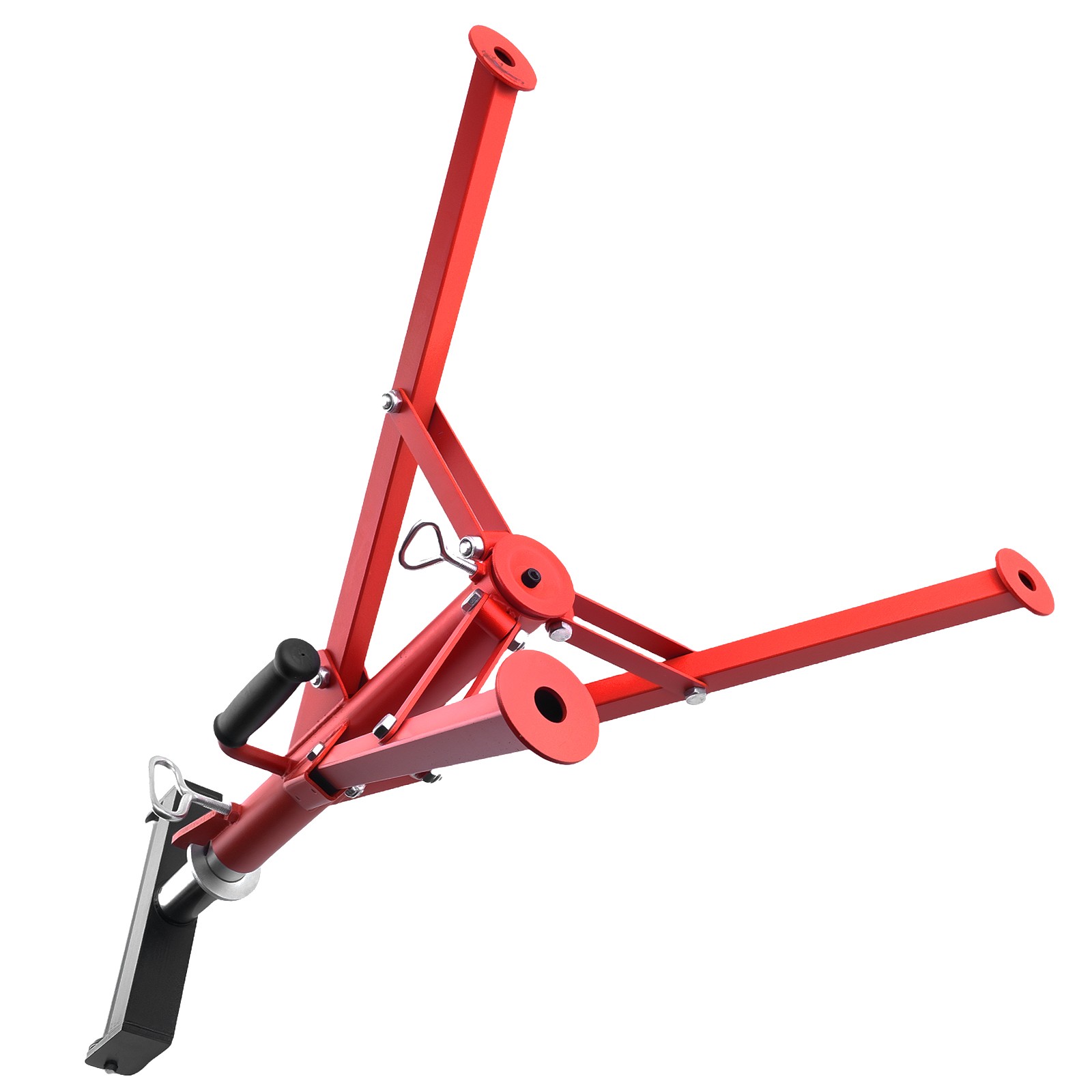 Foldable Roller Stand 2500lbs Support 27.6-52in Adjustable Height Triangular