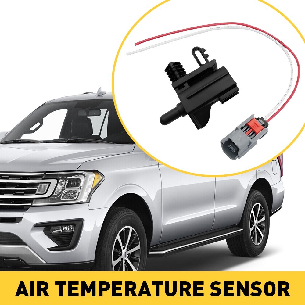 Ambient Air Temperature Sensor&Pigtail Connector Wiring Plug For Ford Lincoln