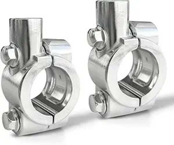 Mirrors Mounts 7/8" Handle Color: SilverSize: 7/8 (22mm) Handlebar-10mm Thread