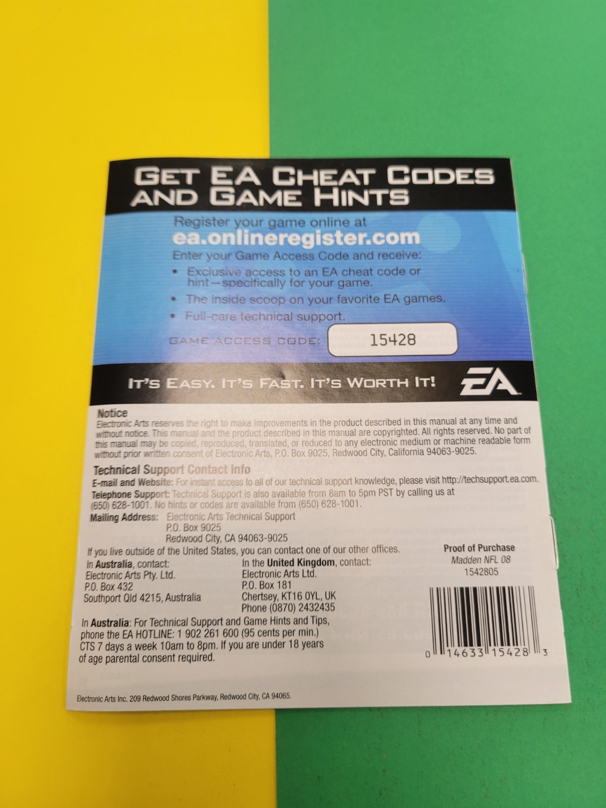 (Manual Only) Madden 2008 - Sony Playstation 3