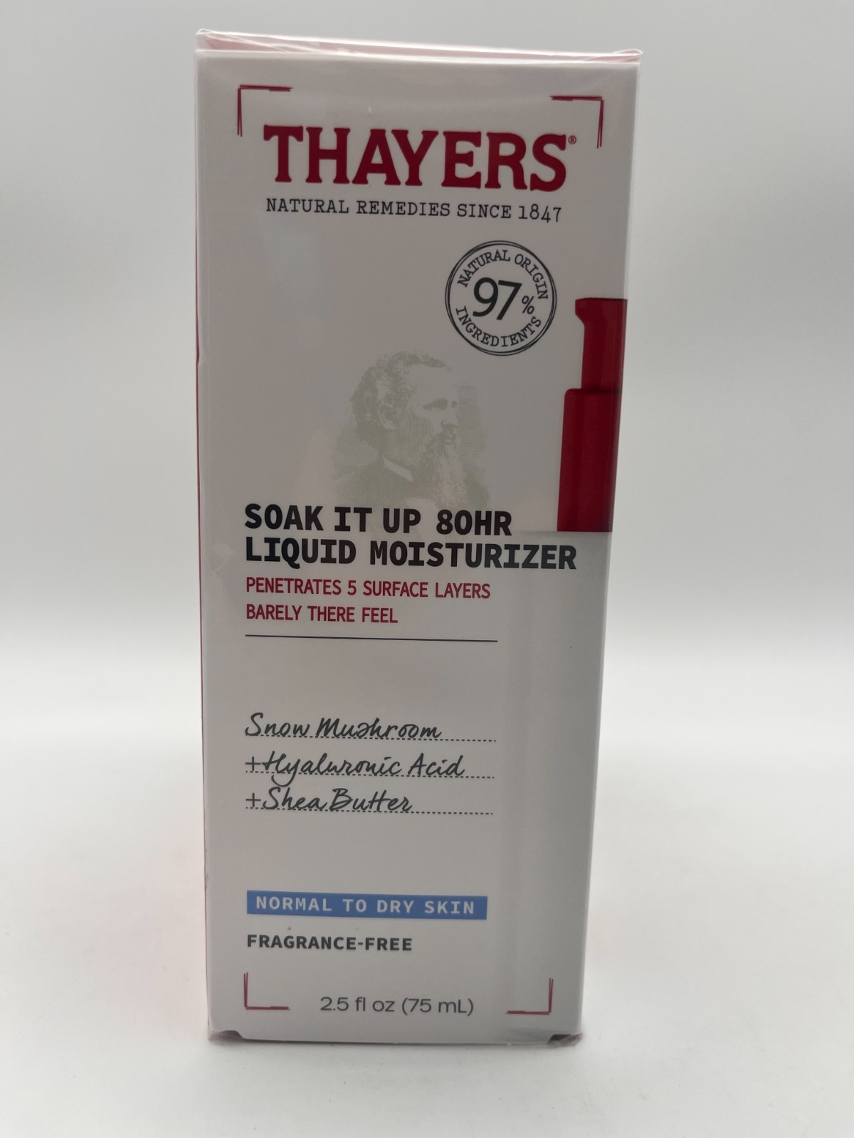 3x THAYERS SOAK IT UP 80HR LIQUID MOISTURIZER NORMAL DRY 2.5oz EA SEALED MR 1004