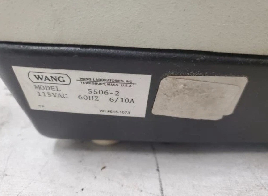 Fallout TV Show Terminal Wang 5506-2 Computer Terminal W/Keyboard *Power Issue*