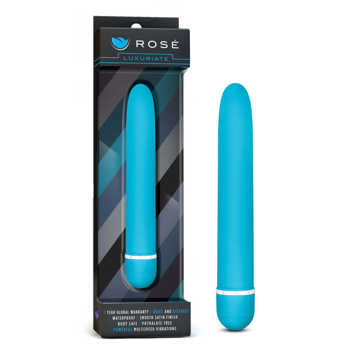 Blush Rose 7" Luxuriate Elegant Silky Smooth Powerful Multi-Speed Vibrator